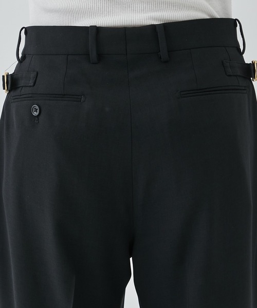 RAINMAKER(レインメーカー)の「【RAINMAKER/レインメーカー】MELANGE TWILL WIDE TROUSERS(スラックス・メンズ・ネイビー/ブラック・4/3)」の11枚目の写真