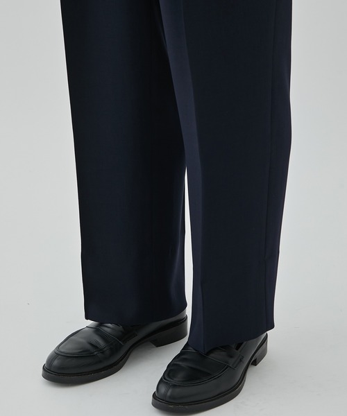 RAINMAKER(レインメーカー)の「【RAINMAKER/レインメーカー】MELANGE TWILL WIDE TROUSERS(スラックス・メンズ・ネイビー/ブラック・4/3)」の19枚目の写真