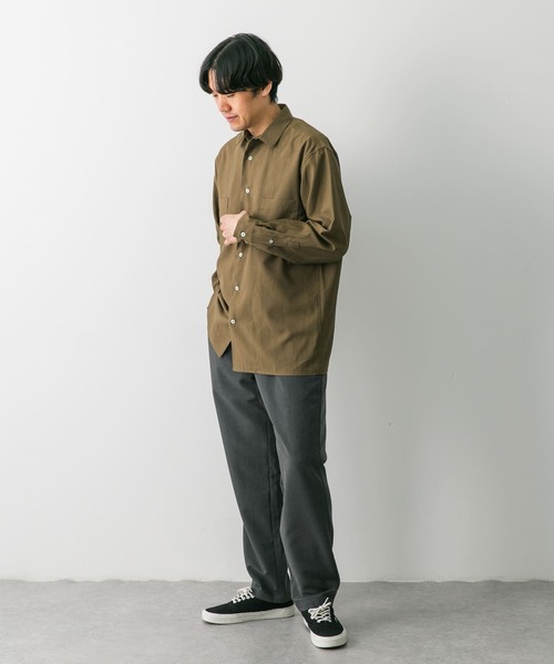 URBAN RESEARCH DOORS（アーバンリサーチドアーズ）の「『吸水速乾』セオアルファダブルポケットロングスリーブシャツ（シャツ/ブラウス・メンズ・オフホワイト/ネイビー/オリーブ・MEDIUM/LARGE）」の16枚目の写真