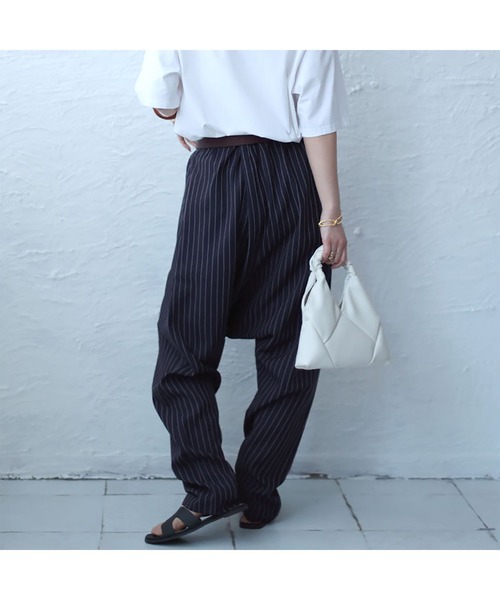 ストライプサルエルパンツ（その他パンツ）｜GOLDJAPAN