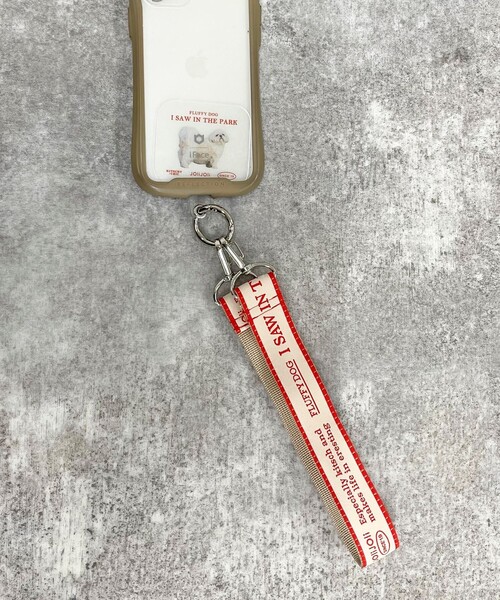 fredy emue（フレディエミュ）の「【JoliJoli/ジョリジョリ】プリントシートスマホストラップS（スマホグッズ・レディース・レッド系その他/ブラック系その他3・FREE）」の2枚目の写真