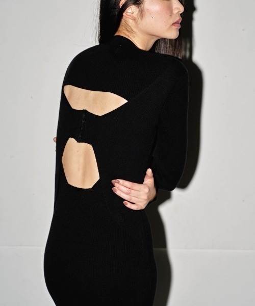 TODAYFUL（トゥデイフル）の「TODAYFUL Backlayered Knit Dress バック 