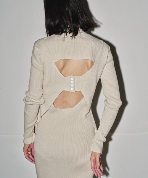 TODAYFUL（トゥデイフル）の「TODAYFUL Backlayered Knit Dress バック 