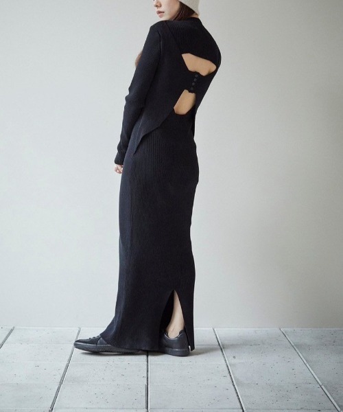 TODAYFUL（トゥデイフル）の「TODAYFUL Backlayered Knit Dress バック