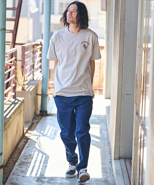 CAMBIO(カンビオ)の「mt8939- スタンダードシルエットプリントTシャツ(Tiger)(Tシャツ/カットソー・メンズ・グレー/ホワイト/スミクロ・S/M/L/XL)」の9枚目の写真