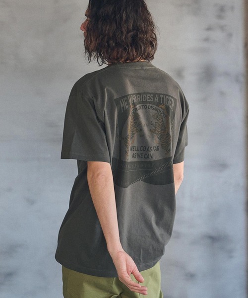 CAMBIO(カンビオ)の「mt8939- スタンダードシルエットプリントTシャツ(Tiger)(Tシャツ/カットソー・メンズ・グレー/ホワイト/スミクロ・S/M/L/XL)」の19枚目の写真