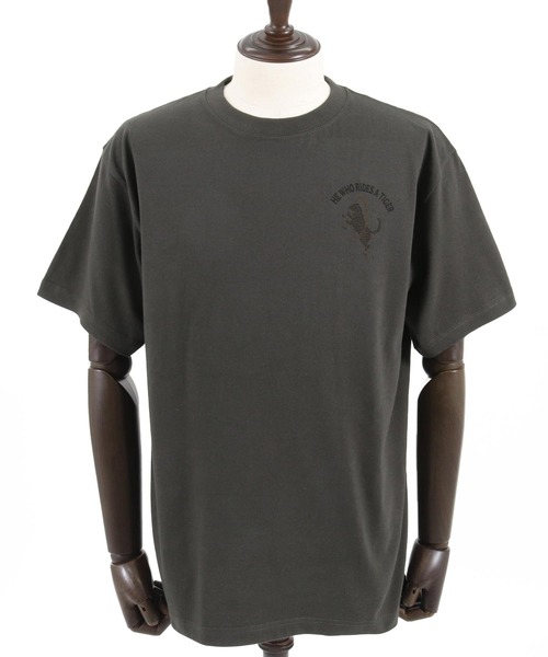 CAMBIO(カンビオ)の「mt8939- スタンダードシルエットプリントTシャツ(Tiger)(Tシャツ/カットソー・メンズ・グレー/ホワイト/スミクロ・S/M/L/XL)」の22枚目の写真