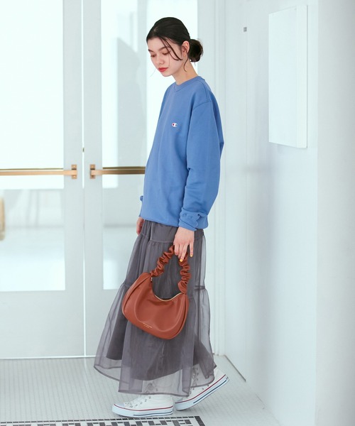 Champion(チャンピオン)の「【Champion/チャンピオン】裏毛クルーネックスウェット(スウェット・レディース・ホワイト系その他5/ブルー系その他5/ベージュ/グリーン系その他・M/L)」の10枚目の写真