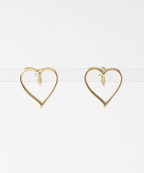URBAN RESEARCH Sonny Label(アーバンリサーチサニーレーベル)の「ハートイヤリング(イヤリング・レディース・ゴールド/シルバー・ONE)」の4枚目の写真