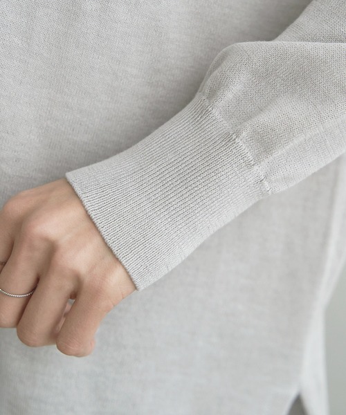 ikka（イッカ）の「【洗濯機で洗える／吸水速乾】洗えるさらっとカーディガン【UVカット】（カーディガン/ボレロ・レディース・ブラック/オフホワイト/ライトグレー/オレンジ/ネイビー・M/L/S）」の21枚目の写真