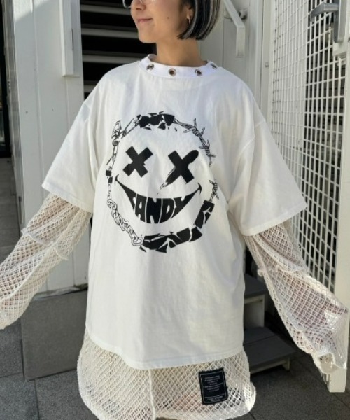 Candy stripper MEDLEY SMILE BIG Tシャツ Candy Stripper（キャンディストリッパー）の「MEDLEY SMILE BIG