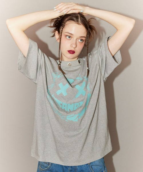 Candy stripper MEDLEY SMILE BIG Tシャツ Candy Stripper（キャンディストリッパー）の「MEDLEY SMILE BIG