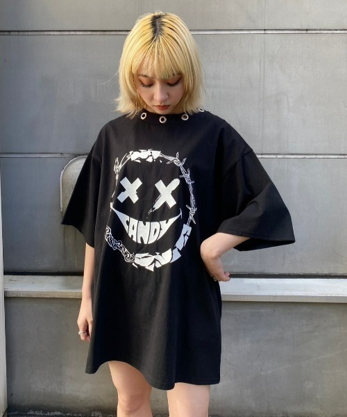 Candy stripper MEDLEY SMILE BIG Tシャツ Candy Stripper（キャンディストリッパー）の「MEDLEY SMILE BIG