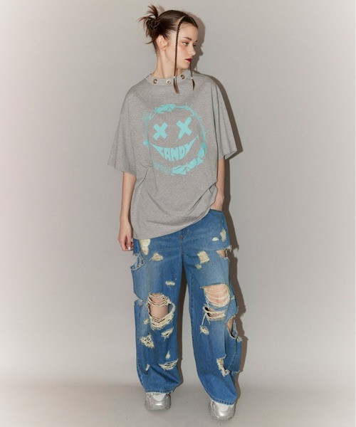 Candy stripper MEDLEY SMILE BIG Tシャツ Candy Stripper（キャンディストリッパー）の「MEDLEY SMILE BIG