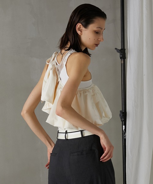 PRANK PROJECT（プランクプロジェクト）の「マルチウェイバルーンカラー / Multi-way Balloon Collar（付け襟・レディース・ライム/ピンク/アイボリー/ブラック・FREE）」の14枚目の写真