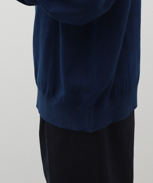 Yonetomi(ヨネトミ)の「【YONETOMI × Watanabes 】WAVE COTTON KNIT P/O(ニット/セーター・メンズ・ダークブルー・4/3)」の3枚目の写真