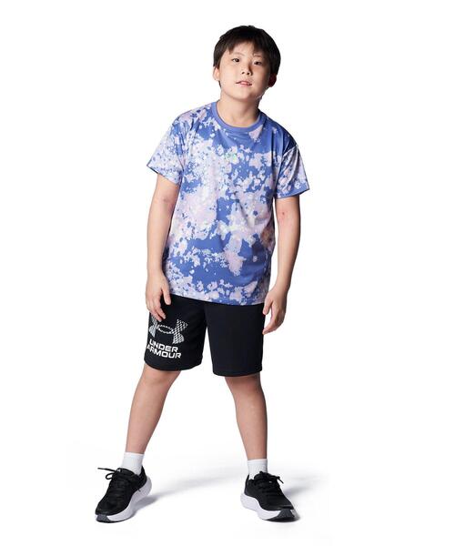 UNDER ARMOUR(アンダーアーマー)の「UAテック プリント ショートスリーブTシャツ(トレーニング/KIDS)(Tシャツ/カットソー・キッズ・ブルー・150cm/140cm/160cm/130cm/120cm)」の3枚目の写真