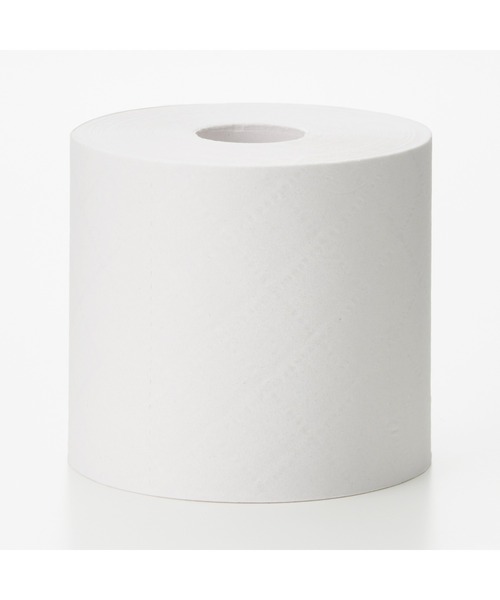 無印良品（ムジルシリョウヒン）の「再生紙トイレットペーパー５倍巻　ダブル　４個入り／１個あたり長さ１２５ｍ（バス/トイレグッズ・メンズ・その他・FREE）」の2枚目の写真