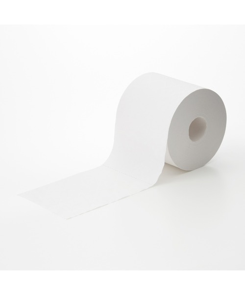 無印良品（ムジルシリョウヒン）の「再生紙トイレットペーパー５倍巻　ダブル　４個入り／１個あたり長さ１２５ｍ（バス/トイレグッズ・メンズ・その他・FREE）」の3枚目の写真