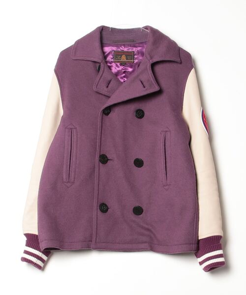 ヒステリック・グラマー SOUND＆VISION ワッペン付 ピーコート HYSTERIC GLAMOUR SOUND ＆ VISIONワッペン付Pコート（HYSTERIC
