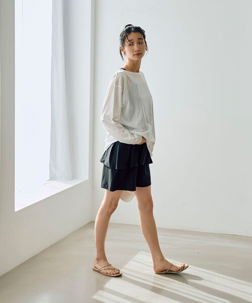 coen フレアキャミソールスイムウエア 4点セット WEB限定】ポーチ付きフレアキャミソールスイムウエア4点セット