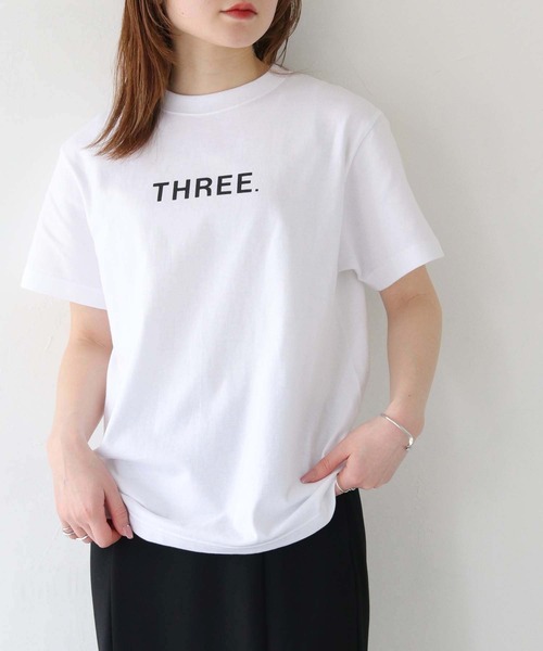 shemoshelly】WEB限定THREEロゴTシャツ（Tシャツ/カットソー