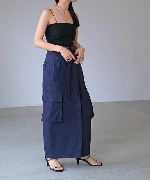 AKTE（アクテ）の「カップインナローストラップキャミソール（キャミソール・レディース・ホワイト/ブラック・FREE）」の19枚目の写真