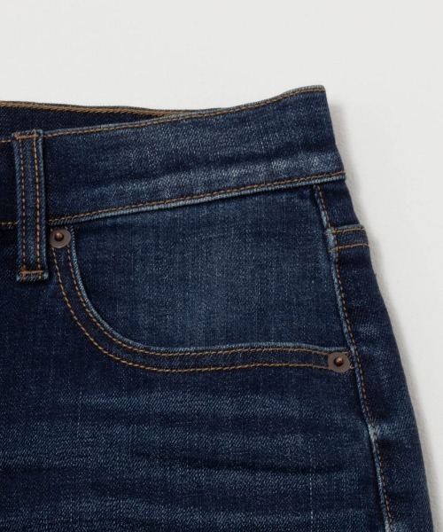 NAVY(ネイビー)の「毎日はきたくなるデニム「マイデニ」テーパード(デニムパンツ・メンズ・ダークインディゴブルー/ワンウォッシュ・26inch/27inch/28inch/29inch/30inch/31inch/32inch/33inch/34inch)」の5枚目の写真