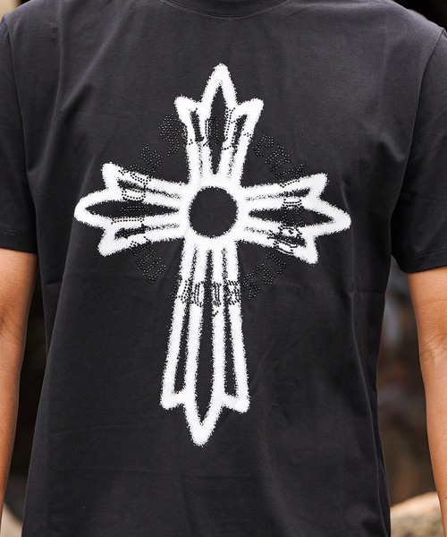 adamsJUGGLER（アダムスジャグラー）の「CHクロスティー（Tシャツ/カットソー・メンズ・ブラック/ホワイト・S/M/L/XL/XXL）」の15枚目の写真
