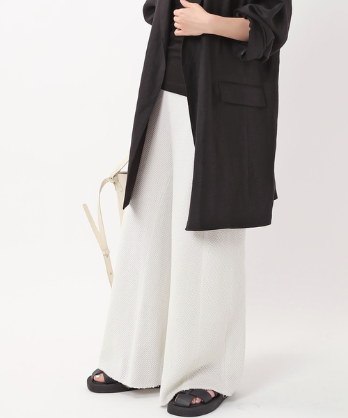 AP STUDIO（エーピーストゥディオ）の「メッシュワイドパンツ（その他パンツ・レディース・ホワイト・36/38）」の5枚目の写真