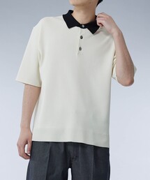 UNITED TOKYO | 18G サーブルストレッチニットポロTee(ニット/セーター)