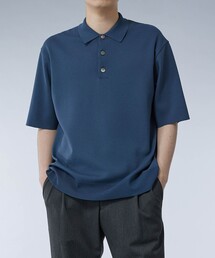UNITED TOKYO | 18G サーブルストレッチニットポロTee(ニット/セーター)