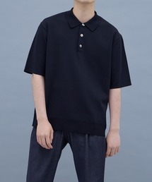 18G サーブルストレッチニットポロTee