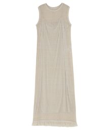 LAGUNAMOON | メッシュフリンジニットワンピース(ワンピース)