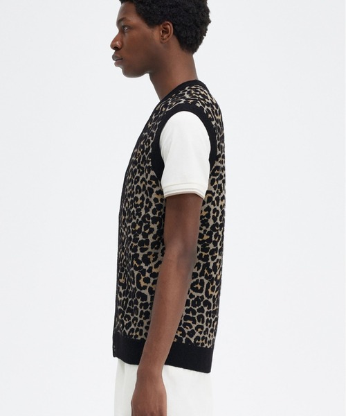 フレッドペリー　Jacquard Knitted Shirt FRED PERRY（フレッドペリー）の「Boucle Jacquard Knitted