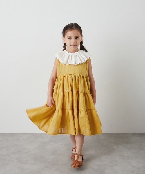 riziere（リジェール）の「コットンフラワースカラップレース付け襟（付け襟・キッズ・ホワイト・FREE）」の9枚目の写真