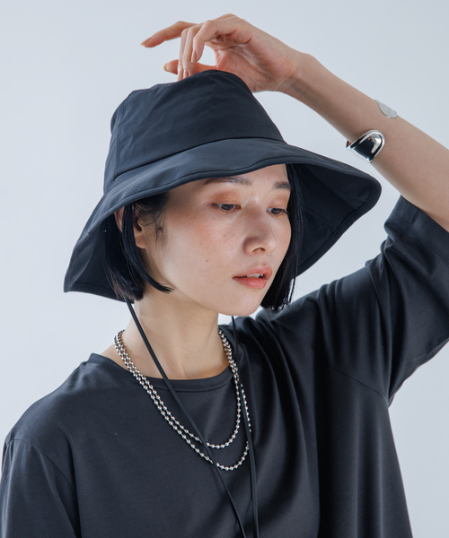 TESTIFY(テスティファイ)の「【TESTIFY】Parasol Code Hat ベーシック ハット(ハット・レディース・アイボリー/ブラック・フリー)」の3枚目の写真