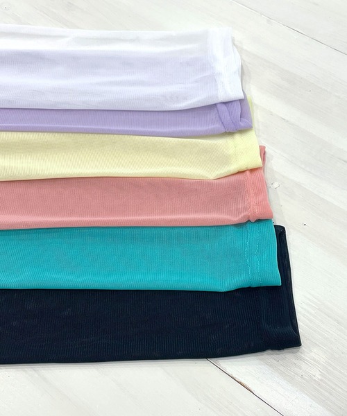 Newlyme(ニューリーミー)の「カラーシアートップス(Tシャツ/カットソー・レディース・イエロー/パープル/グリーン/ホワイト/ブラック/ベビーピンク・MEDIUM)」の10枚目の写真