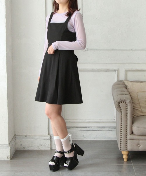 Newlyme(ニューリーミー)の「カラーシアートップス(Tシャツ/カットソー・レディース・イエロー/パープル/グリーン/ホワイト/ブラック/ベビーピンク・MEDIUM)」の16枚目の写真