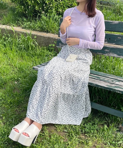 Newlyme(ニューリーミー)の「カラーシアートップス(Tシャツ/カットソー・レディース・イエロー/パープル/グリーン/ホワイト/ブラック/ベビーピンク・MEDIUM)」の17枚目の写真