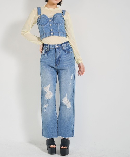 Newlyme(ニューリーミー)の「カラーシアートップス(Tシャツ/カットソー・レディース・イエロー/パープル/グリーン/ホワイト/ブラック/ベビーピンク・MEDIUM)」の19枚目の写真