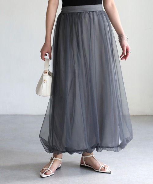 セール】ラメチュールバルーンスカート（スカート）｜Riberry