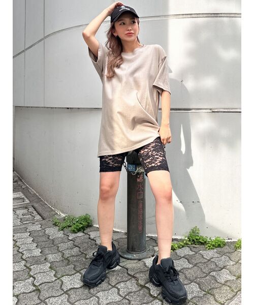 GYDA（ジェイダ）の「sol poniendose en el mar BIG Tシャツ（Tシャツ/カットソー・レディース・オフホワイト/ベージュ/ブラック・FREE）」の21枚目の写真