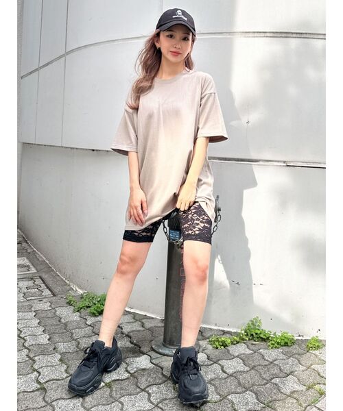 GYDA（ジェイダ）の「sol poniendose en el mar BIG Tシャツ（Tシャツ/カットソー・レディース・オフホワイト/ベージュ/ブラック・FREE）」の22枚目の写真