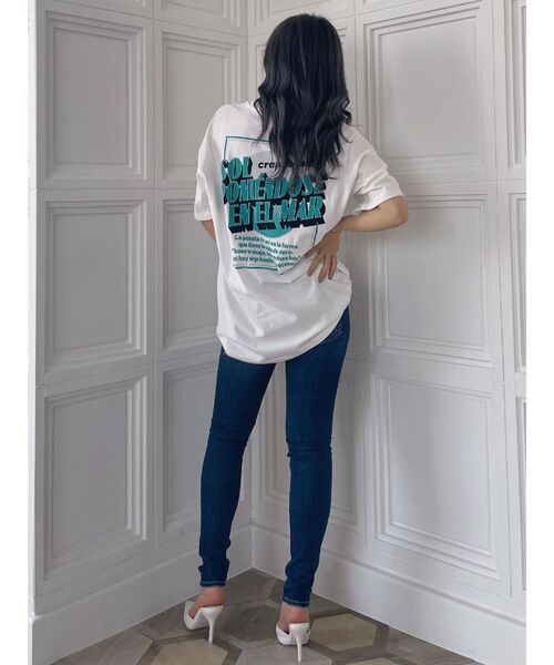 GYDA（ジェイダ）の「sol poniendose en el mar BIG Tシャツ（Tシャツ/カットソー・レディース・オフホワイト/ベージュ/ブラック・FREE）」の17枚目の写真