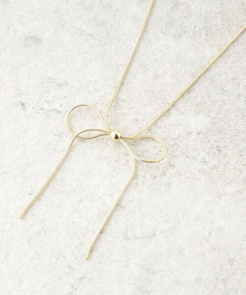 OPAQUE.CLIP(オペークドットクリップ)の「◆リボンチョーカー(ネックレス・レディース・シルバー/ゴールド・00)」の2枚目の写真