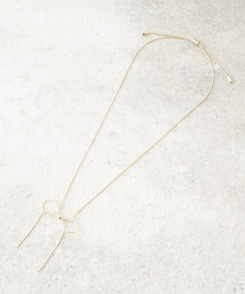 OPAQUE.CLIP(オペークドットクリップ)の「◆リボンチョーカー(ネックレス・レディース・シルバー/ゴールド・00)」の6枚目の写真
