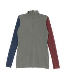 UN3D. | COLOR BLOCK TULLE TOP(Tシャツ/カットソー)