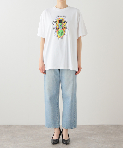 BRAIN DEAD（ブレインデット）の「【BRAIN DEAD/ブレインデッド】 FUTURE SOUNDS T-SHIRT：Tシャツ（Tシャツ/カットソー・レディース・ホワイト・MEDIUM）」の3枚目の写真