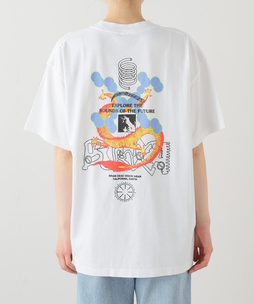 BRAIN DEAD（ブレインデット）の「【BRAIN DEAD/ブレインデッド】 FUTURE SOUNDS T-SHIRT：Tシャツ（Tシャツ/カットソー・レディース・ホワイト・MEDIUM）」の6枚目の写真